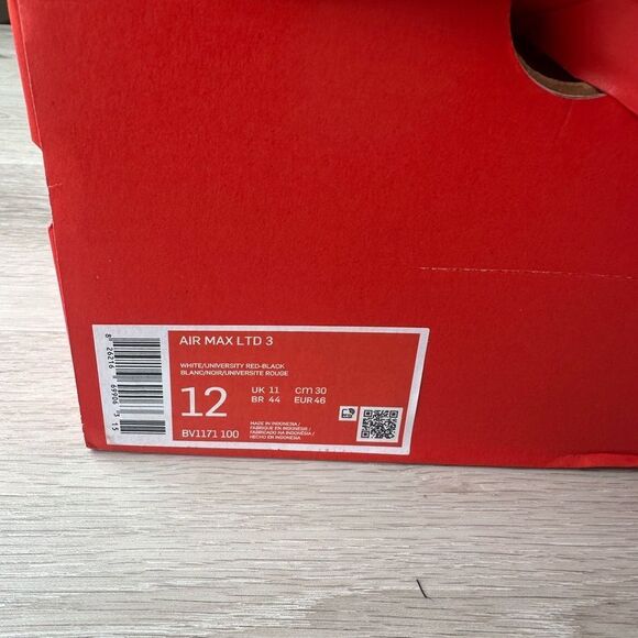 Nike Air Max LTD 3 Running Shoe - Men's white‎ size 12 NWT in box - Picture 8 of 13